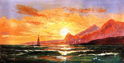 《如日中天》当代油画家 陈海宝 油画