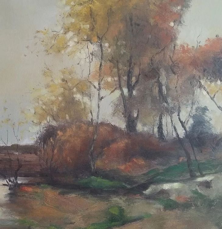 胡冰 纯手绘精品油画《风景2》