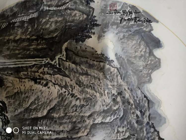 梁跃军 悬瀑百丈