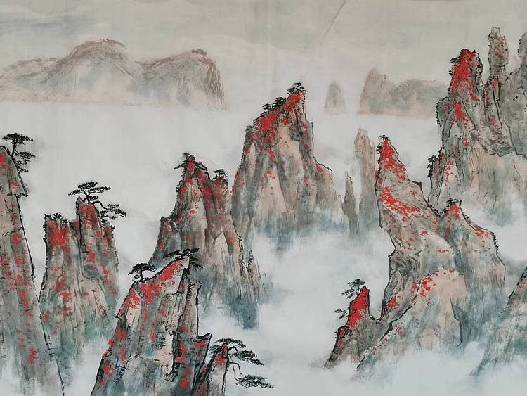 秦广宁 黄山行云