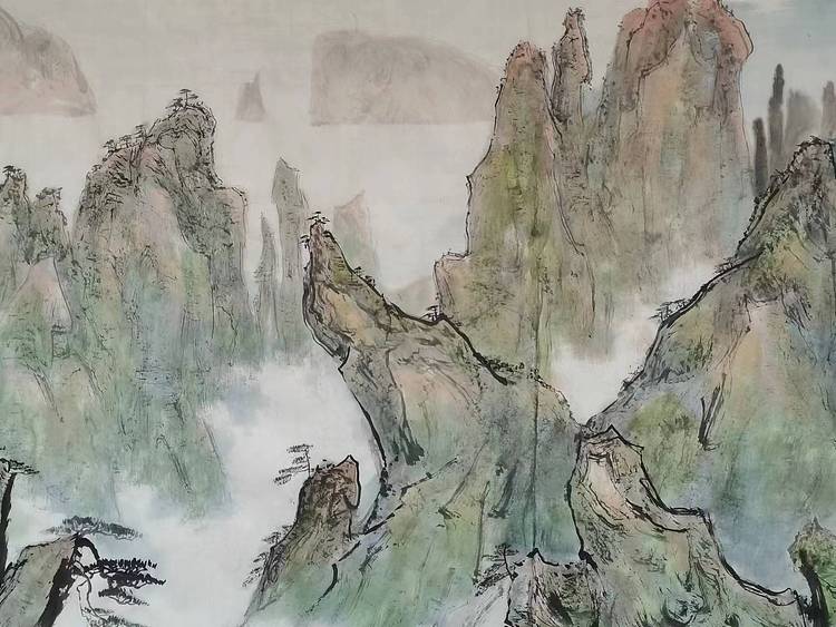 秦广宁 黄山行云