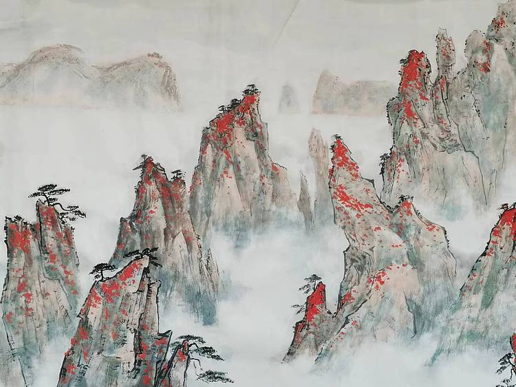 秦广宁 黄山行云
