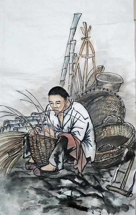 高兴 竹编匠