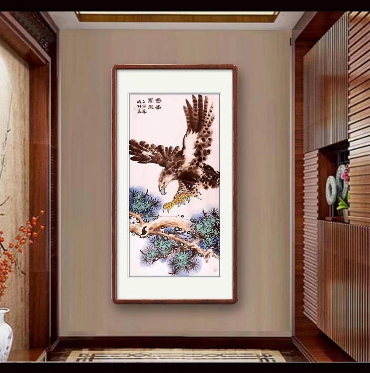 高晓林 （3537）国家一级美术师，江苏省美协会员《搏击万里》