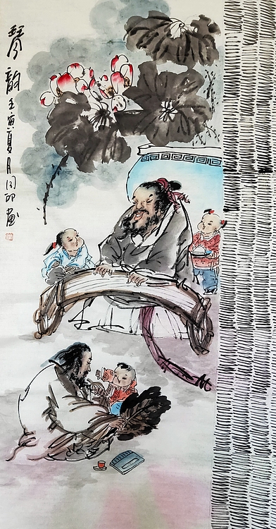 河北省美术家协会会员 侯同印 人物国画作品