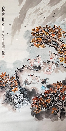 河北省美术家协会会员 侯同印 人物国画作品