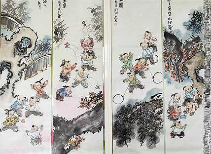 河北省美术家协会会员 侯同印 人物国画作品