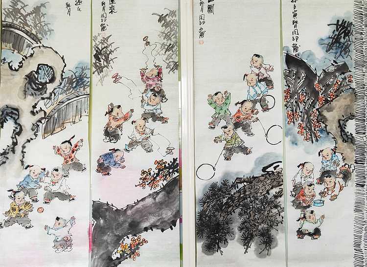 河北省美术家协会会员 侯同印 人物国画作品