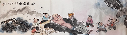 河北省美术家协会会员 侯同印 人物国画作品