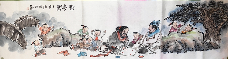 河北省美术家协会会员 侯同印 人物国画作品