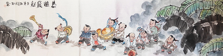 河北省美术家协会会员 侯同印 人物国画作品