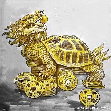 高兴 龙龟献瑞