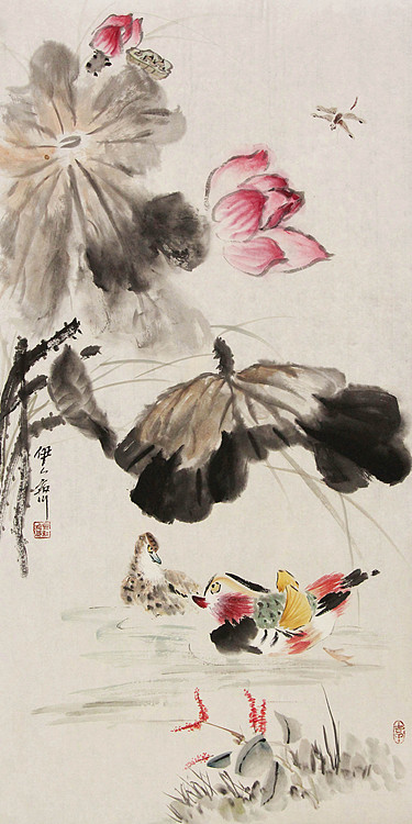 中国翰墨书画院理事 齐红玲 花鸟