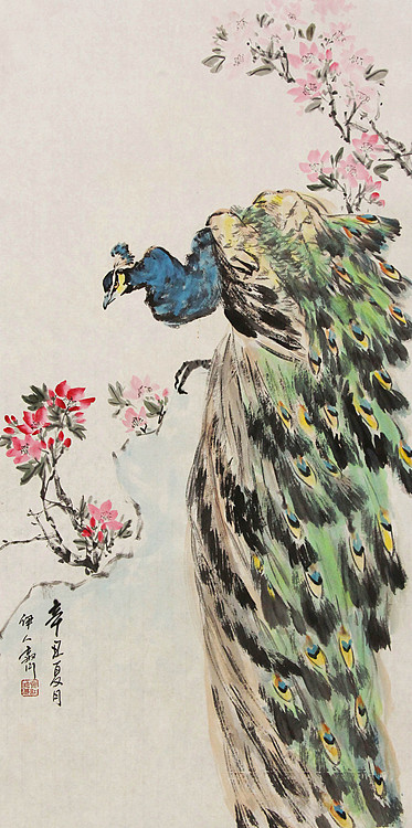 中国翰墨书画院理事 齐红玲 花鸟