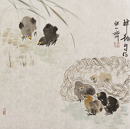 中国翰墨书画院理事 齐红玲 花鸟