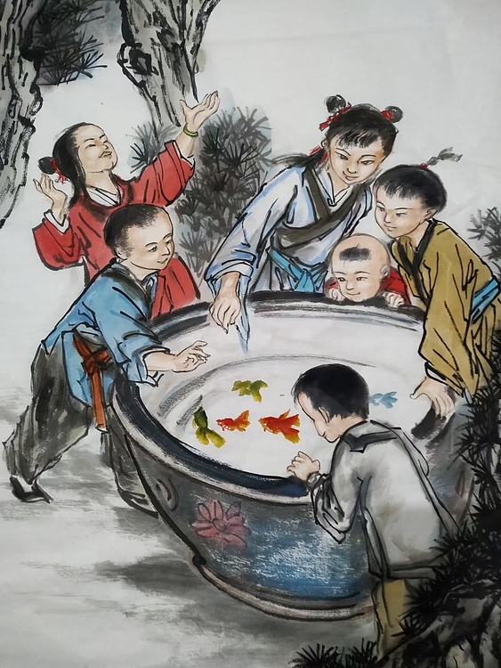 高兴 有余图