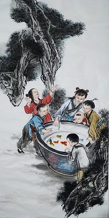 高兴 有余图