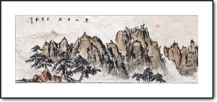 兰花 山水