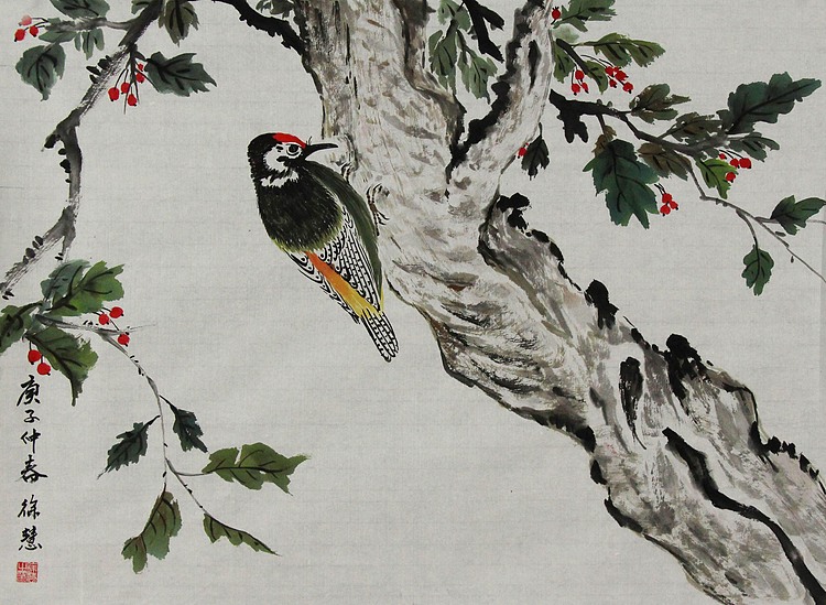当代花鸟画家 徐慧 精品国画花鸟
