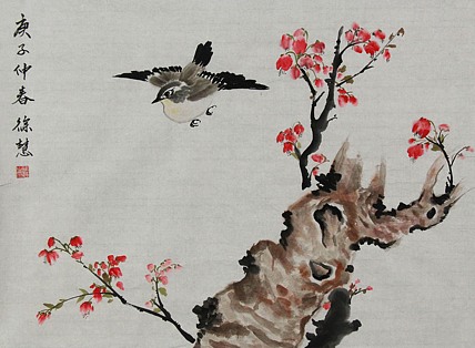当代花鸟画家 徐慧 精品国画花鸟