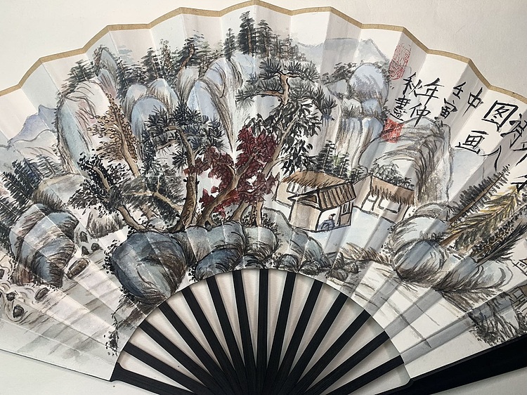 仟亿 思飘云雾外  思入图画中