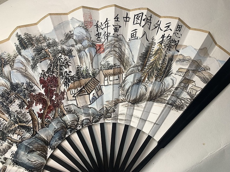 仟亿 思飘云雾外  思入图画中