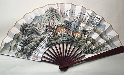 仟亿 山居秋暝 扇子
