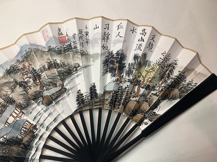 仟亿 高山流水扇子