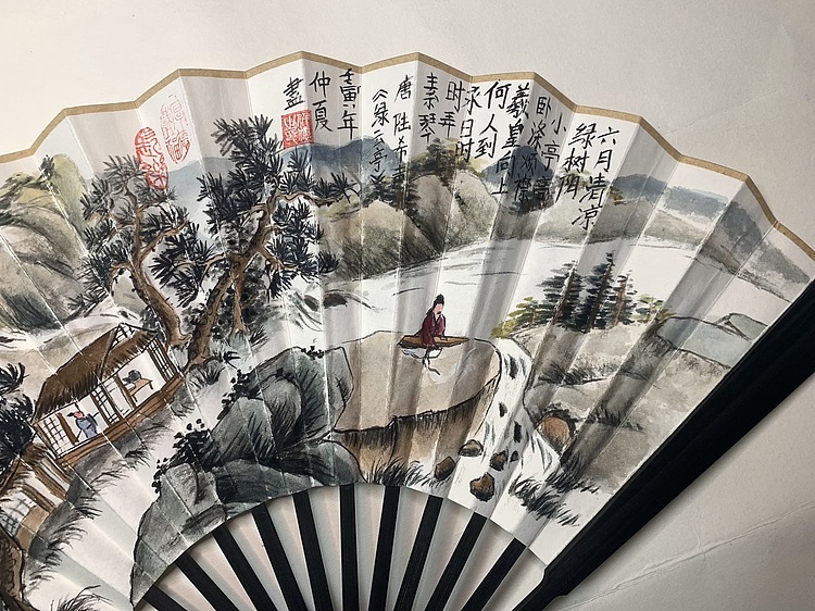 仟亿 绿云亭扇子
