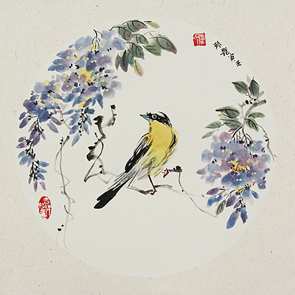 美院硕士，一级教师，青年潜力艺术家 张艳玲 国画