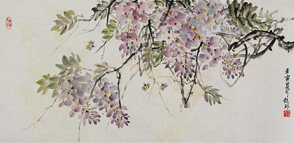 美院硕士，一级教师，青年潜力艺术家 张艳玲 国画