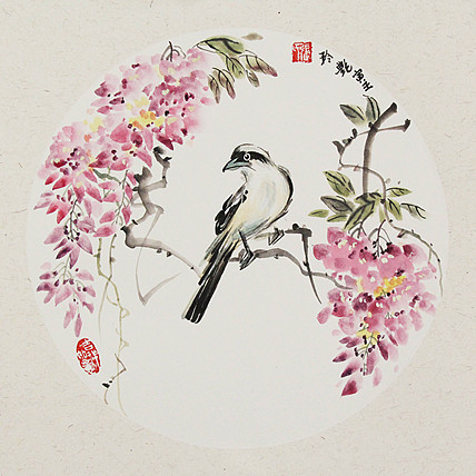 美院硕士，一级教师，青年潜力艺术家 张艳玲 国画
