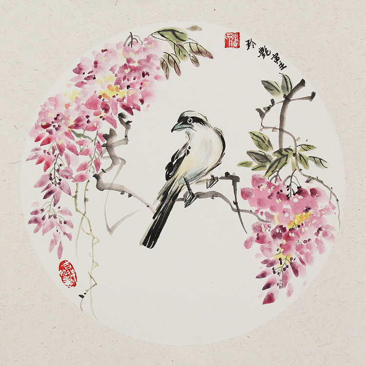 美院硕士，一级教师，青年潜力艺术家 张艳玲 国画
