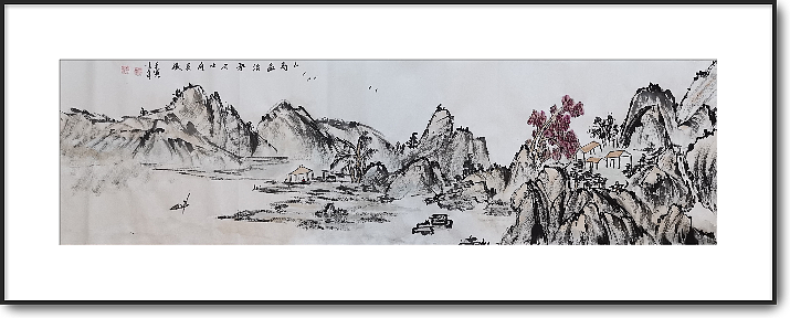 兰花 山水