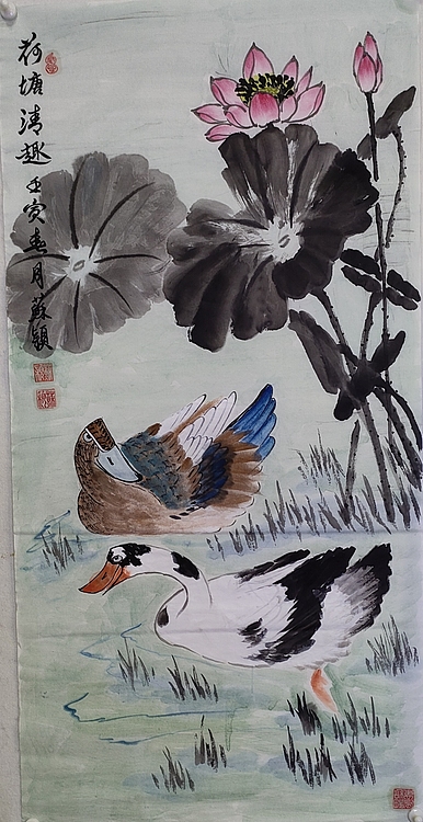 苏颖 荷塘鹤影47