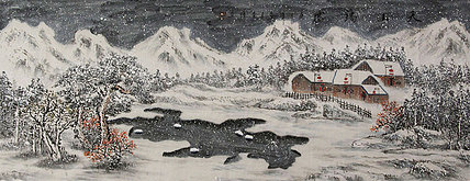 当代山水画家 李强 山水 国画