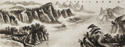 小六尺山水——画家莫桂明