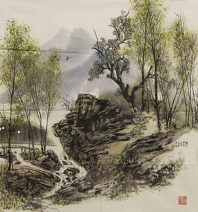 职业画家 国画作品 山水 国画
