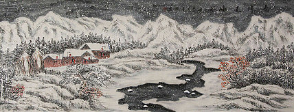 当代山水画家 李强 山水 国画