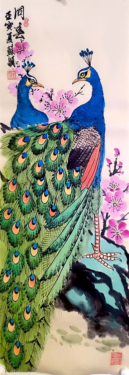 苏颖 花鸟四条屏175
