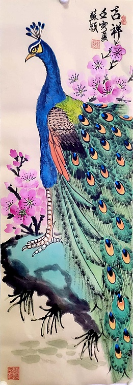 苏颖 花鸟四条屏175