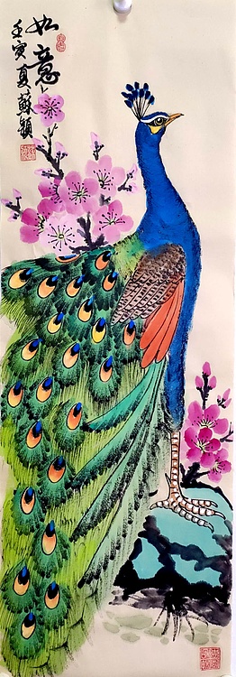 苏颖 花鸟四条屏175