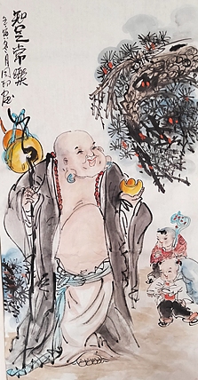 河北省美术家协会会员 侯同印 人物国画作品