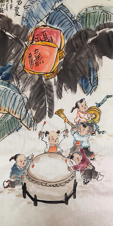 河北省美术家协会会员 侯同印 人物国画作品