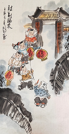 河北省美术家协会会员 侯同印 人物国画作品