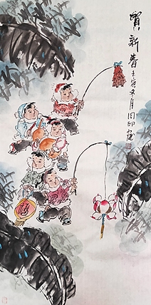 河北省美术家协会会员 侯同印 人物国画作品