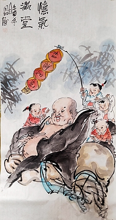 河北省美术家协会会员 侯同印 人物国画作品