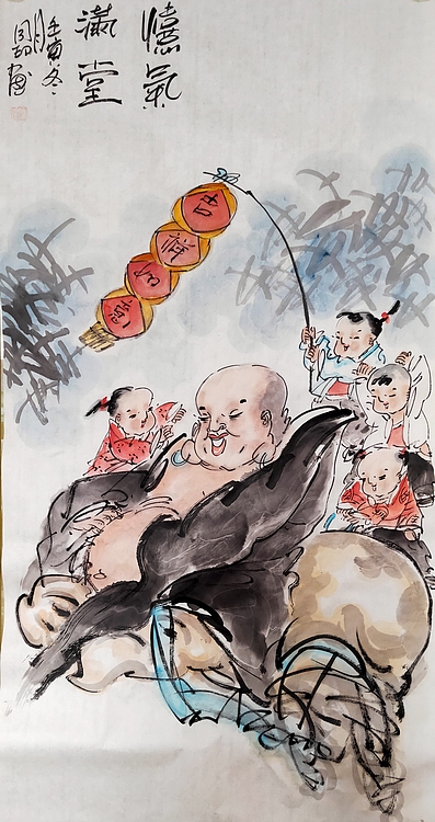 河北省美术家协会会员 侯同印 人物国画作品