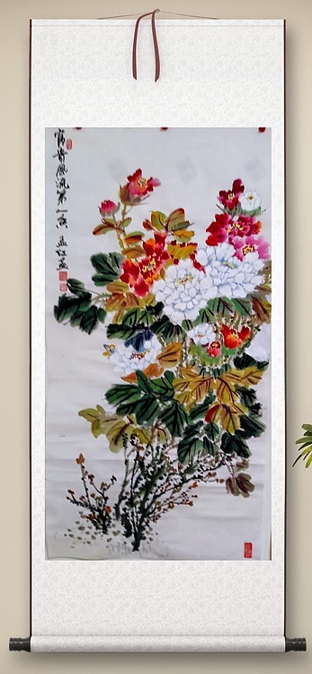 职业书画家 孟红 《富贵风流笫一香》