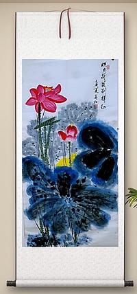 职业书画家 孟红 《映日荷花别样红》